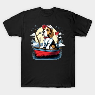 dogs love fishing too T-Shirt